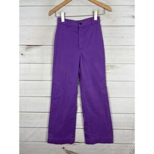 Vintage Dittos Pants Womens 5M Purple Twill High Rise Riding Saddle Seat 70s